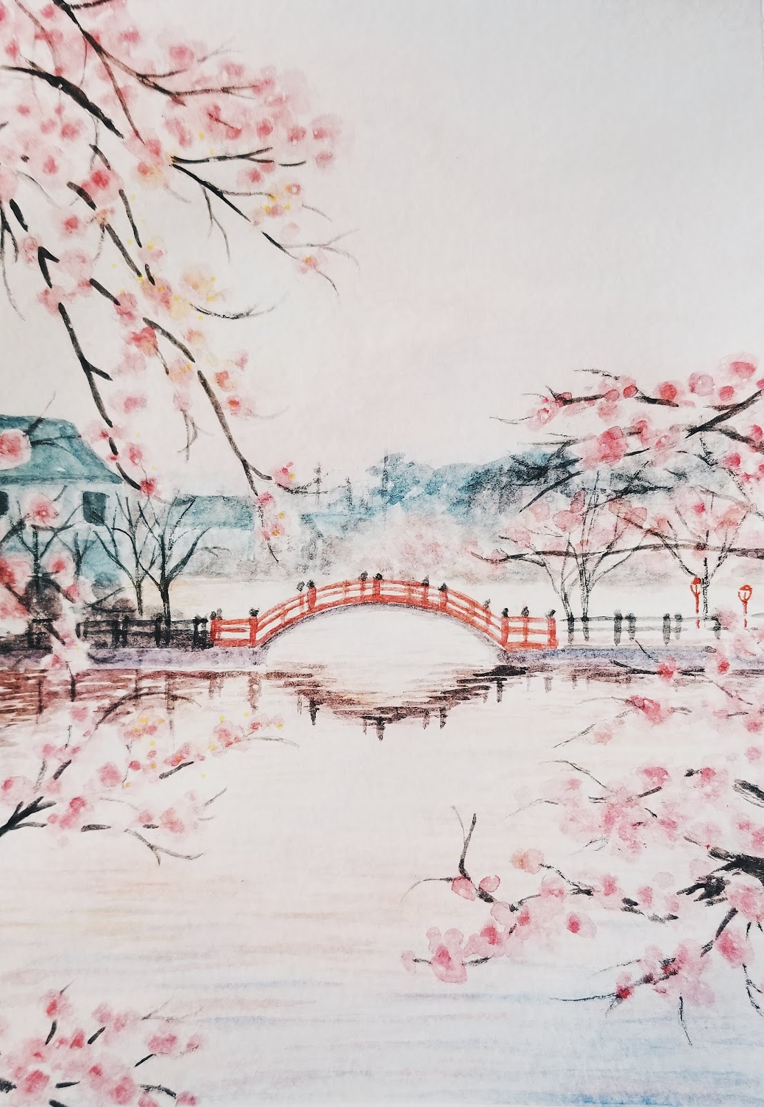 Cherry Blossoms by the Lake (2021)